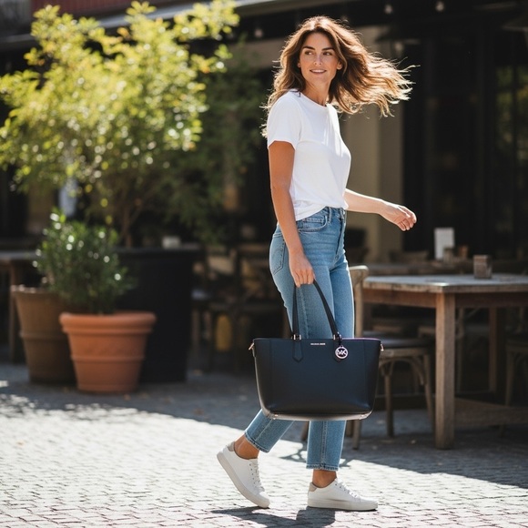 Michael Kors Handbags - Michael Kors Midnight Blue Tote